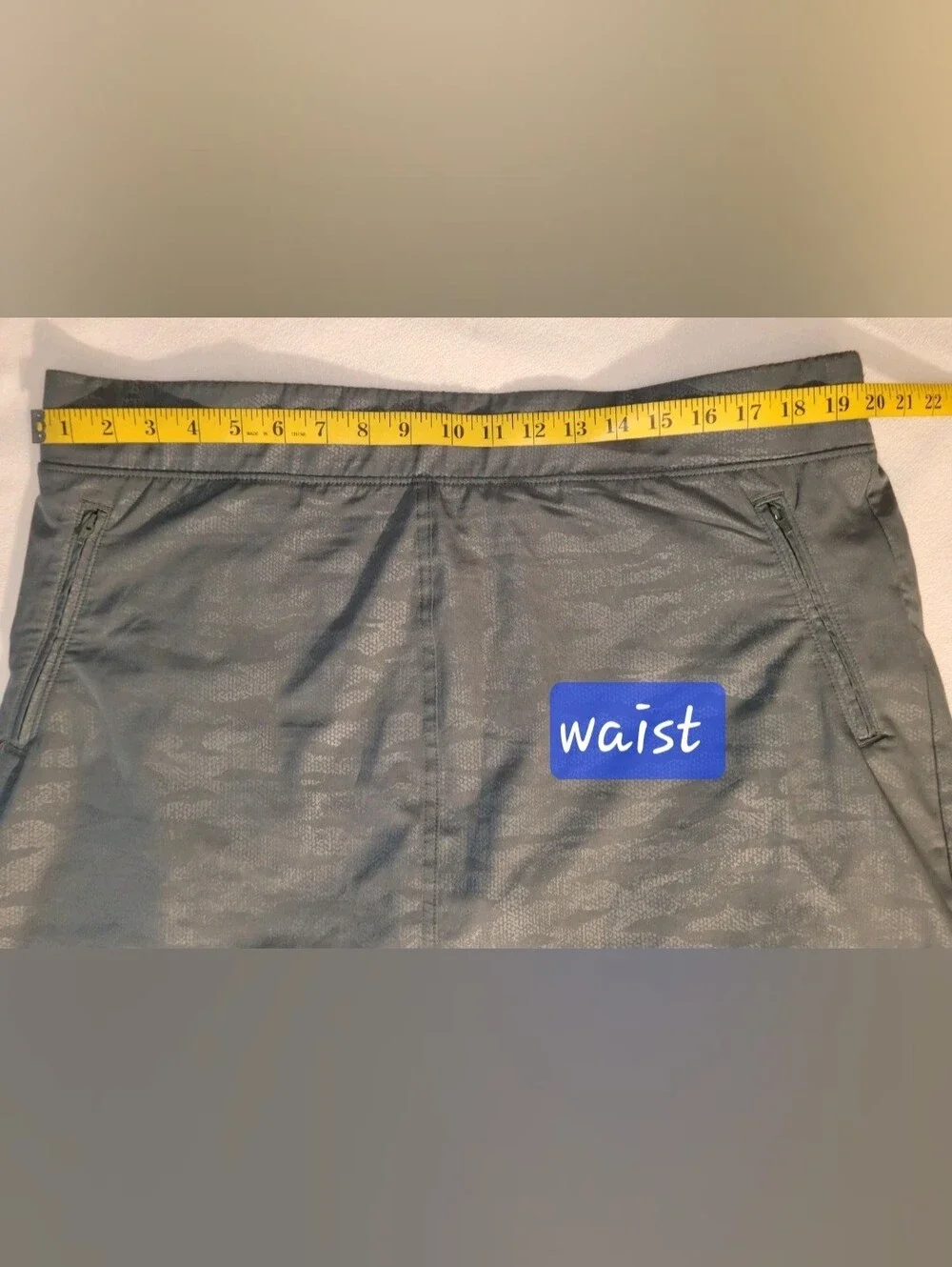Orvis Dark Green Camo Skort XXL Golf Hiking  Pickleball Pockets  Activewear